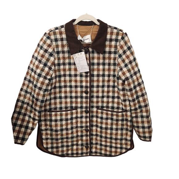 NEW Veronica Beard Reversible barn coat size small
